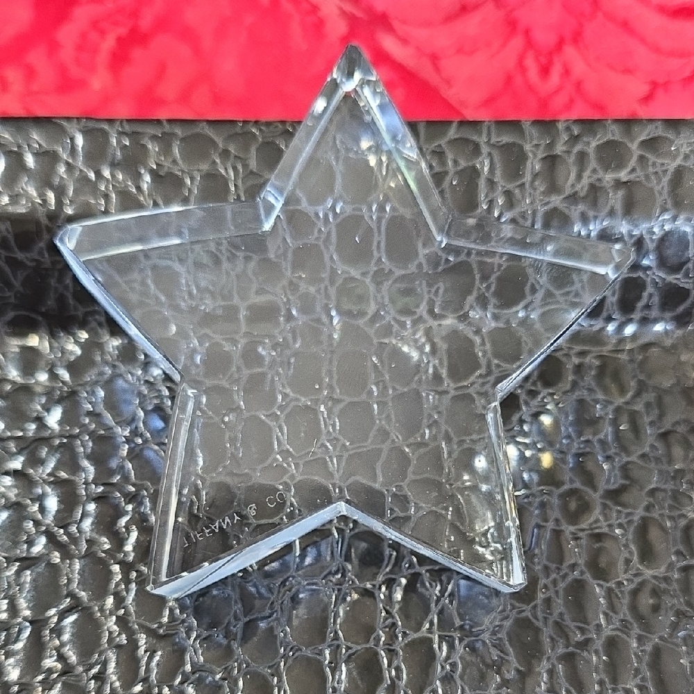Tiffany & Co. Star Crystal Paperweight